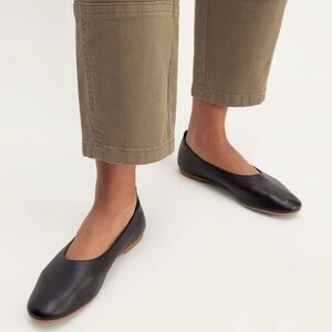 Everlane Day Glove/ Classic Black Leather Ballet Flats